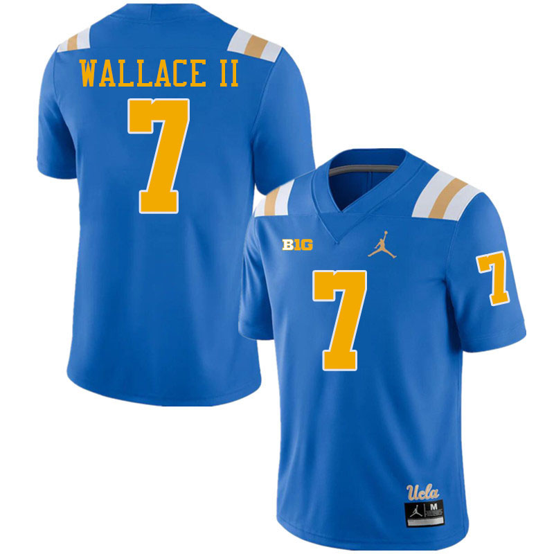 Men #7 K.J. Wallace II Big 10 Conference College Football Jerseys Stitched-Royal